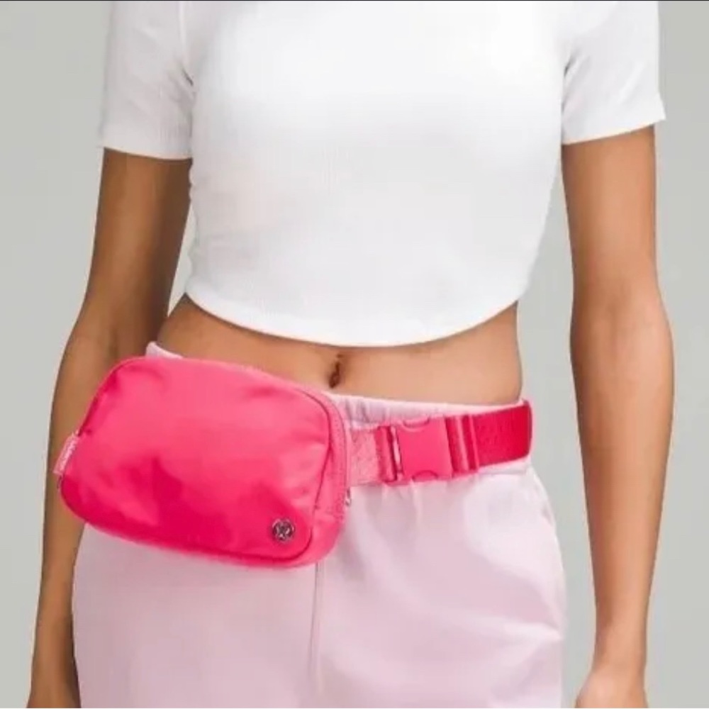 Lip Gloss Pink lululemon belt bag brand new with tags!